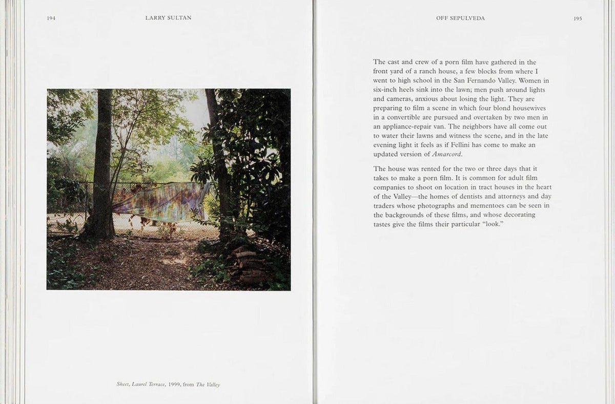 Larry Sultan, Water Over Thunder: Selected Writings, inside pages 9