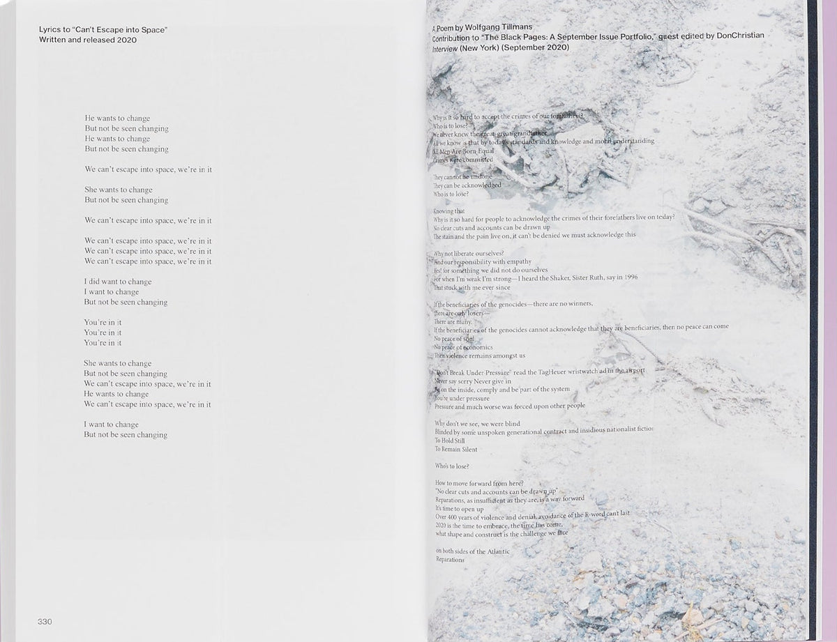 Wolfgang Tillmans — A Reader, inside pages