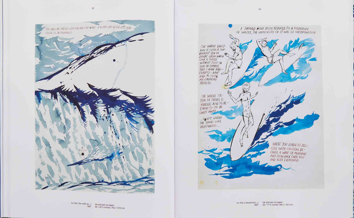 Raymond Pettibon — Point Break: Surfers and Waves, inside pages