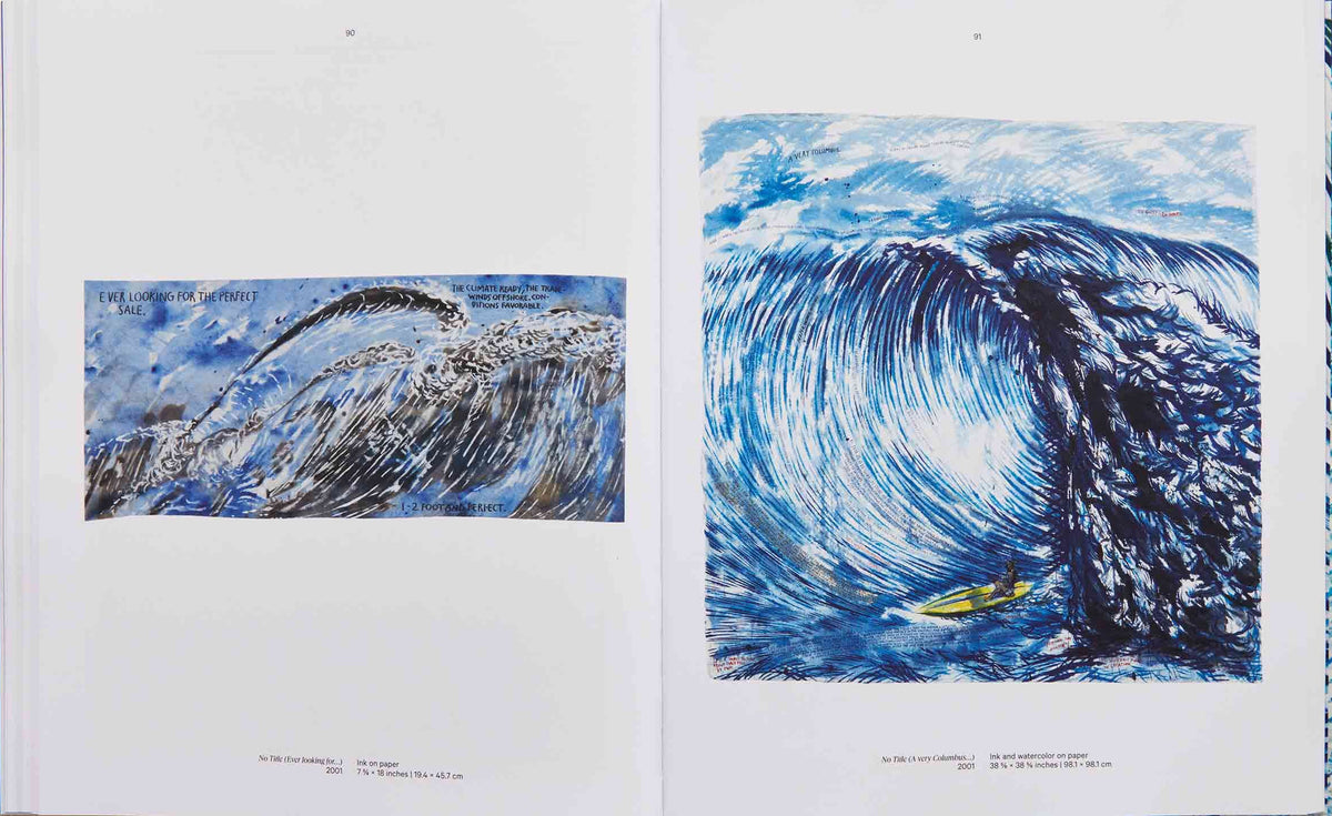 Raymond Pettibon — Point Break: Surfers and Waves, inside pages