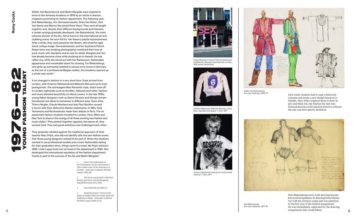 The Antwerp Six, inside pages