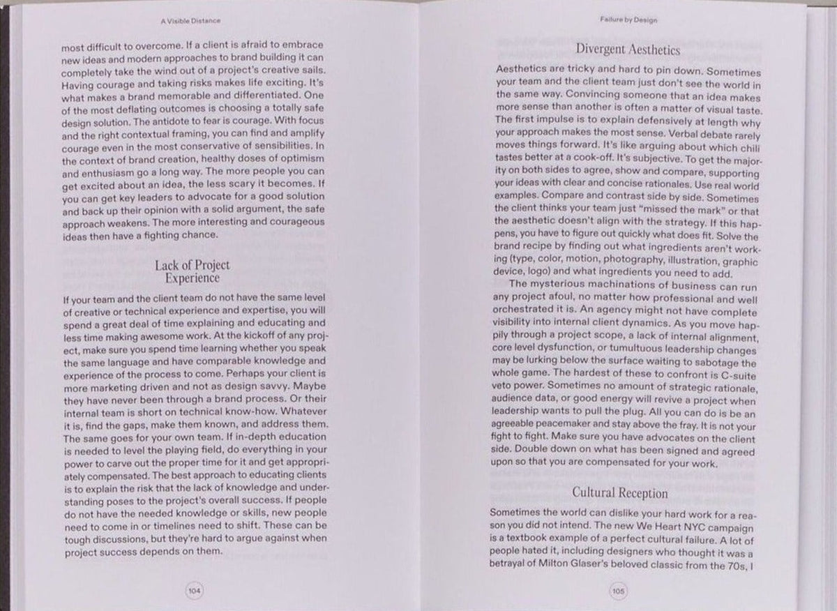 Matt Owens, A Visible Distance: Craft, Creativity, and the Business of Design, inside pages 5