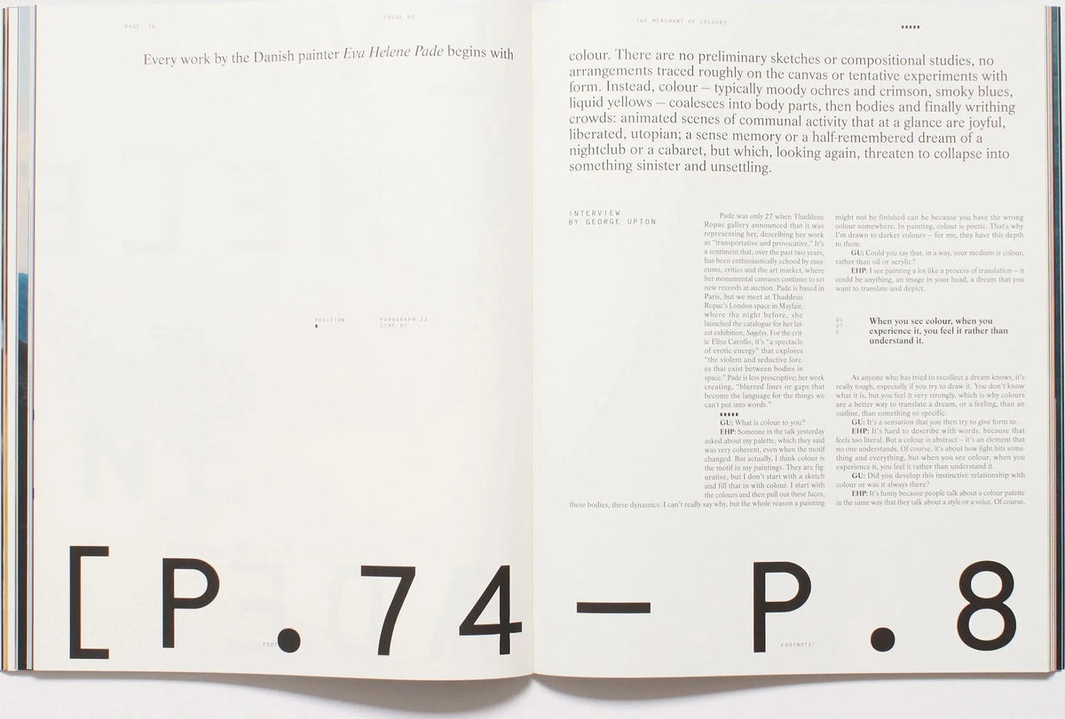 Footnote — Issue 2: The Merchant of Colours, inside pages 5