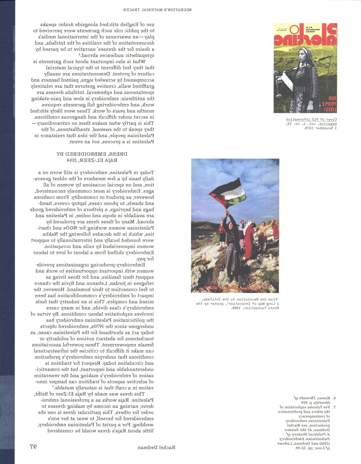 Interwoven Histories: Contemporary Art, Migratory Narratives and Textiles, inside pages 7