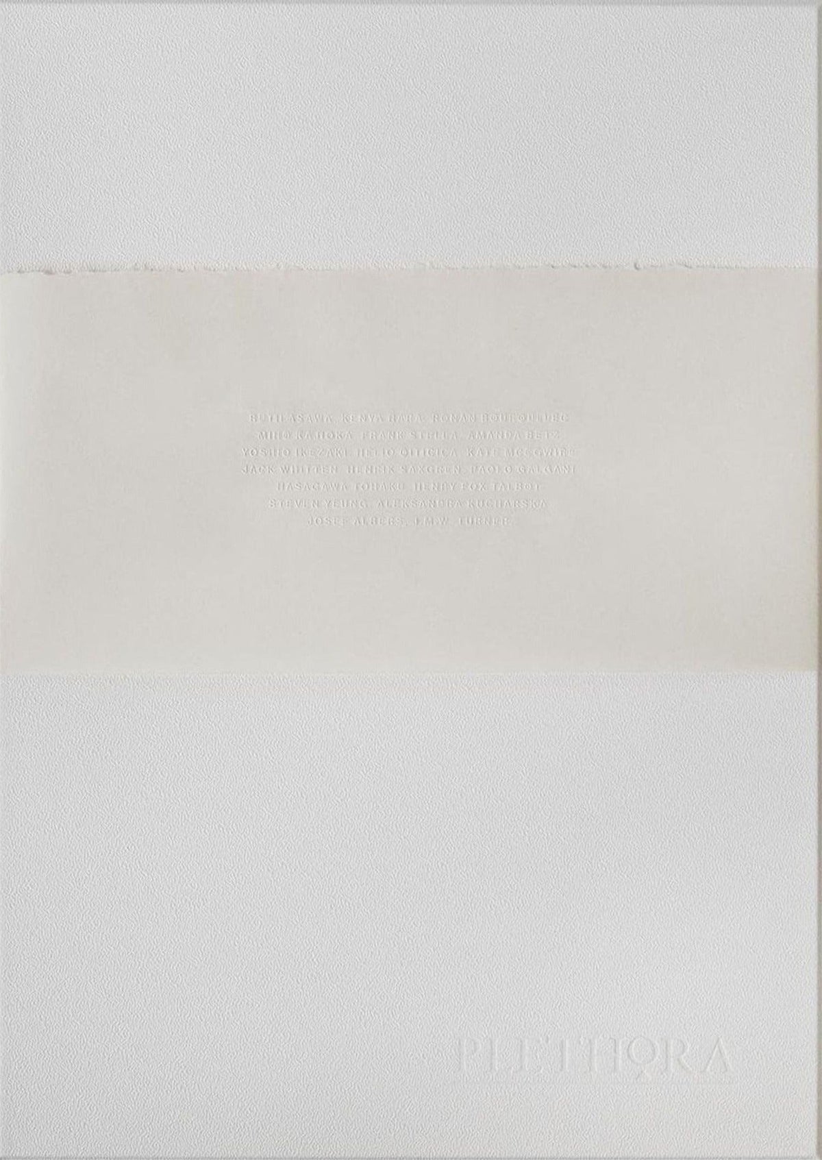 Plethora, Issue 13: Poetics of Emptiness (Portfolio Edition), cover