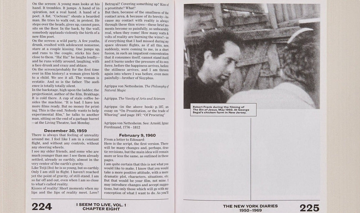 Jonas Mekas, I Seem to Live: The New York Diaries (1950 to 1969), Volume 1, inside pages 6