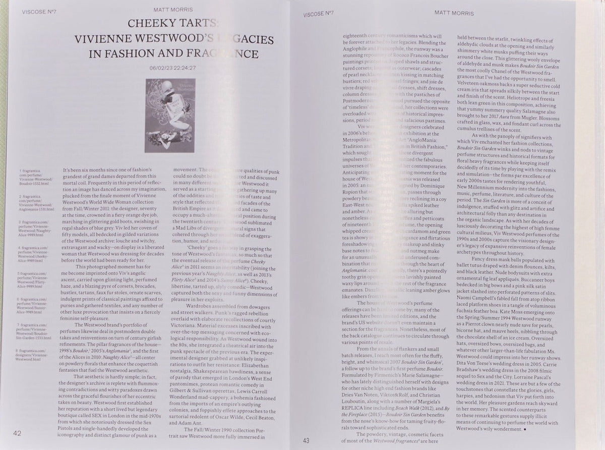 Viscose, Issue 7: Scent, inside pages 2
