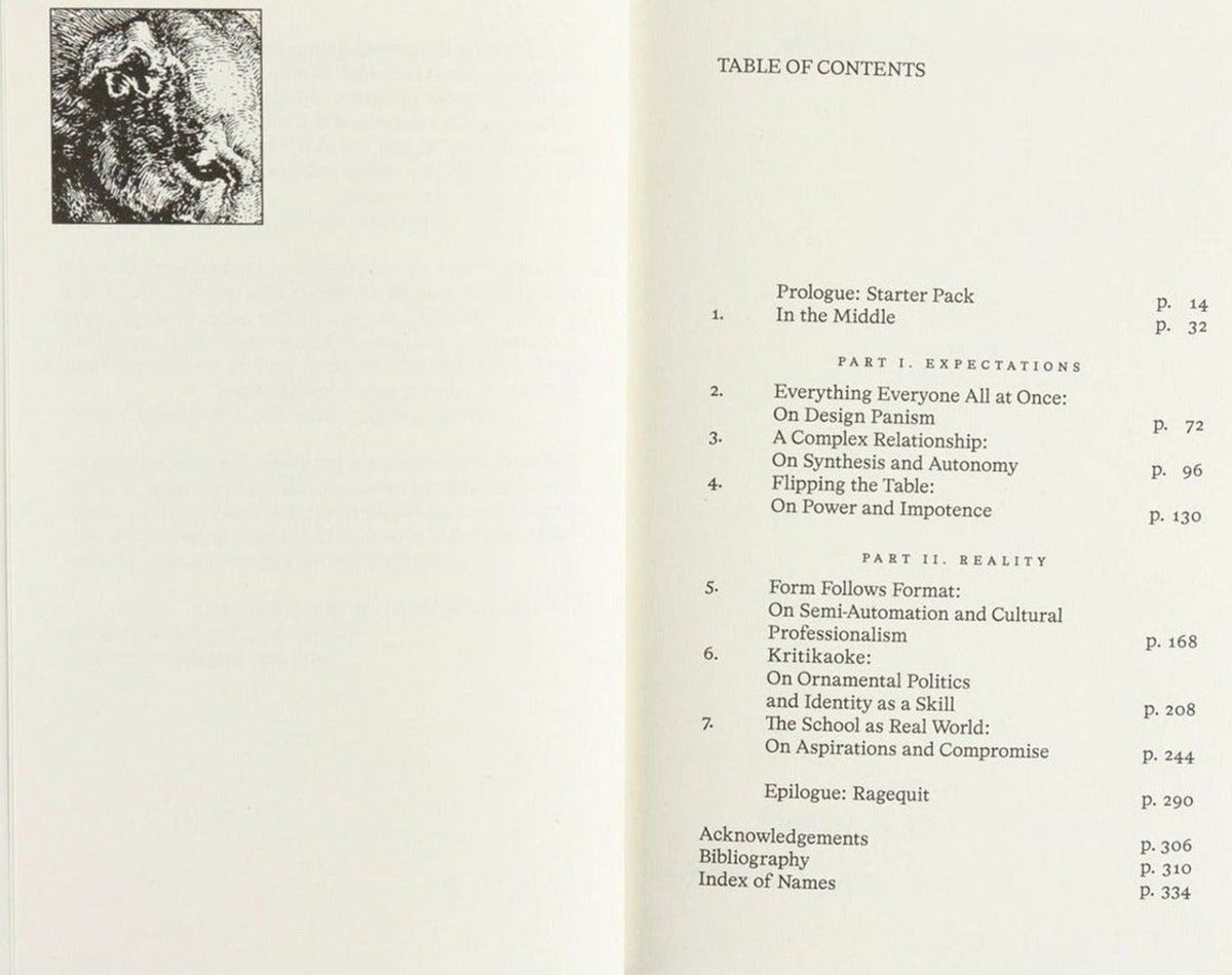 Silvio Lorusso, What Design Can't Do: Essays on Design and Disillusion, inside pages 2