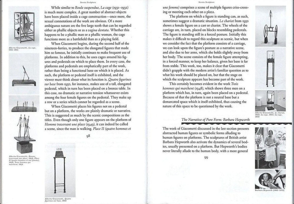 Ernst van Alphen, Seven Logics of Sculpture: Encountering Objects Through the Senses, inside pages 4