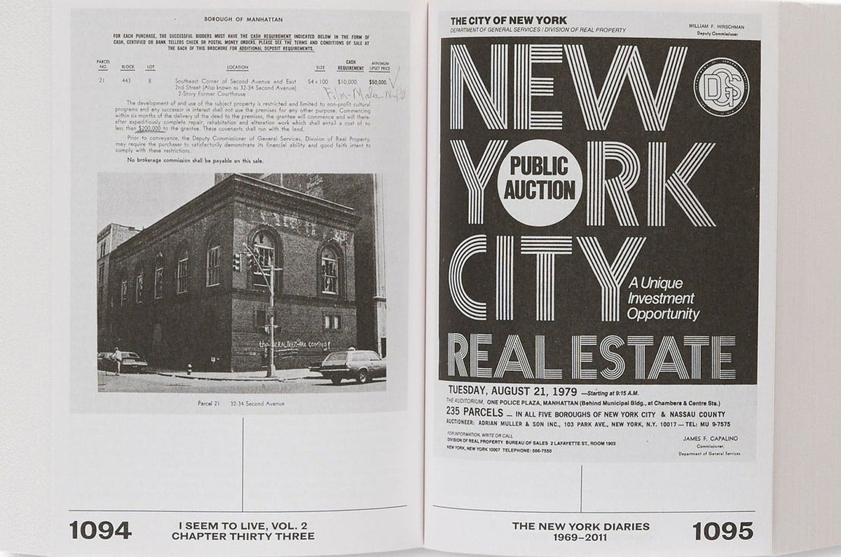 Jonas Mekas, I Seem to Live: The New York Diaries 1969 to 2011, Volume 2, inside pages 8