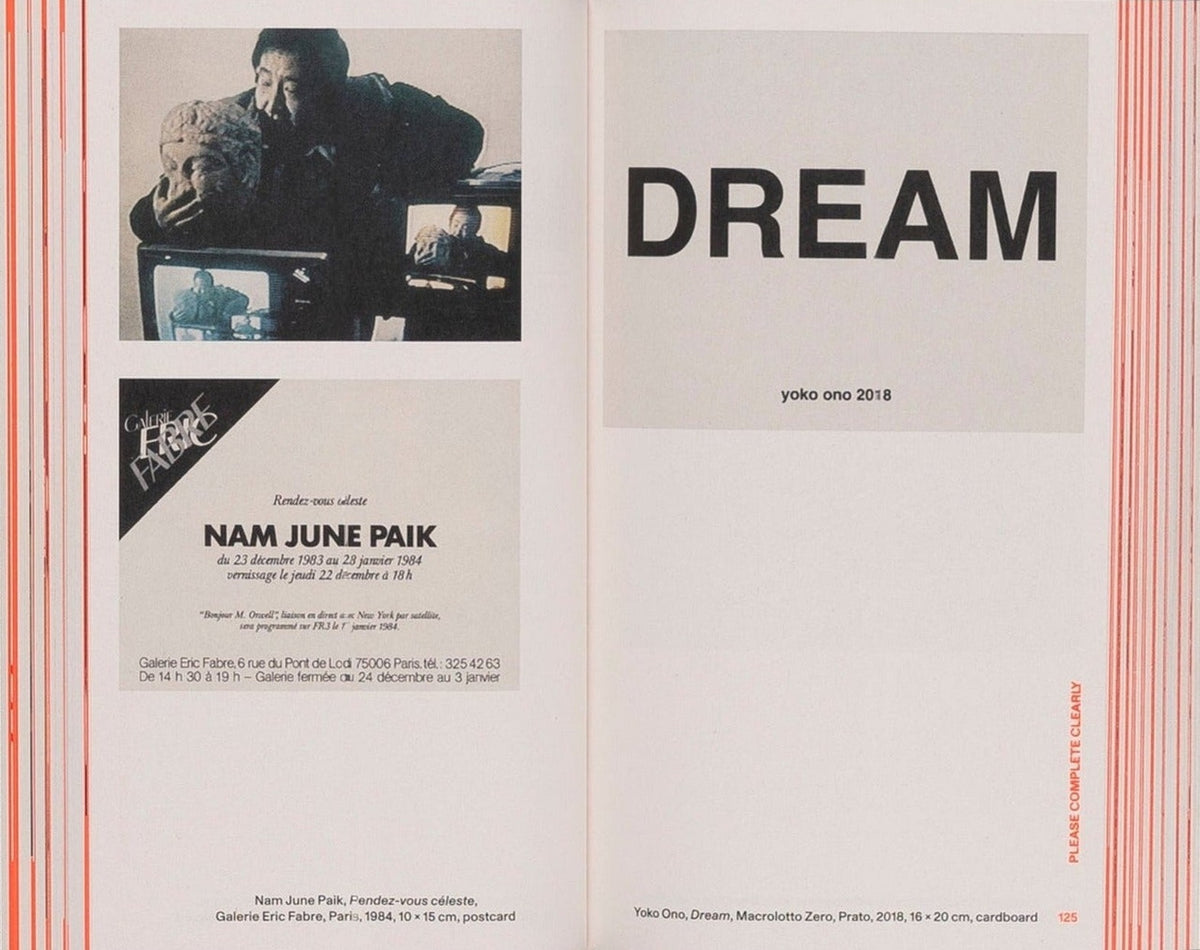 A Work Will Be Shown: Artist's Invitations and Announcements 1960 to 2020, inside pages 7
