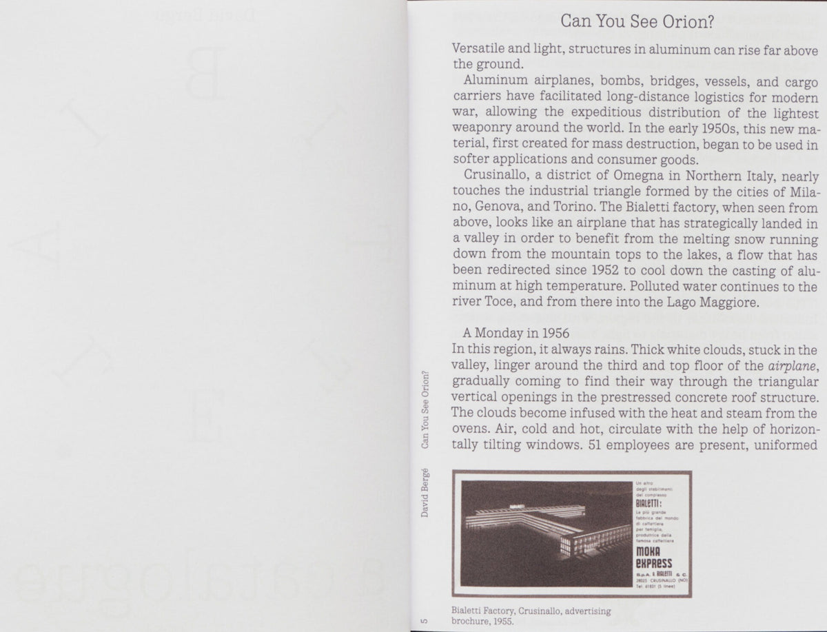 David Bergé, Bialetti: A catalogue, inside pages 3